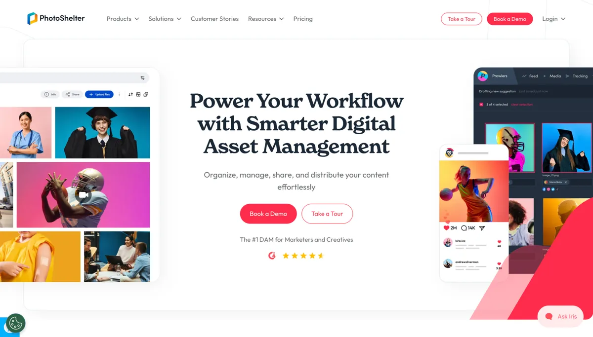 PhotoShelter interface