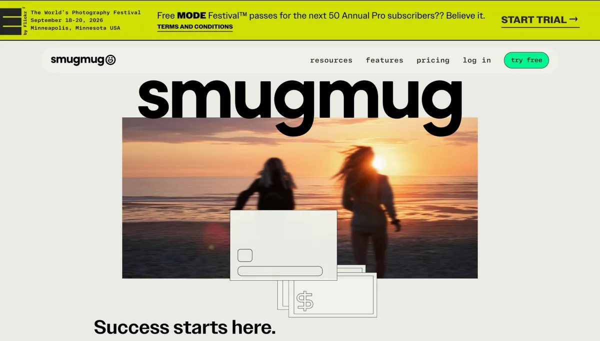 SmugMug interface