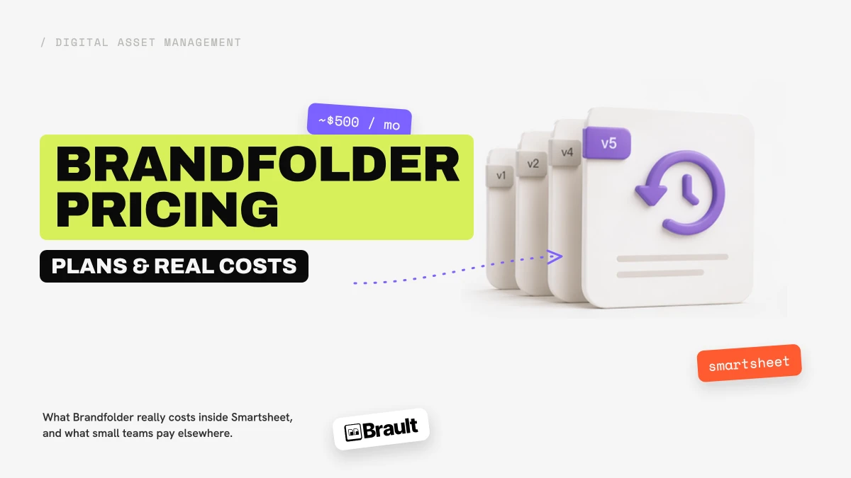Brandfolder pricing in 2026: plans, real cost, alternatives