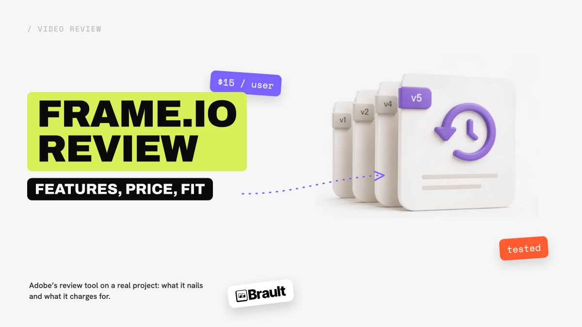 Frame.io review 2026: pricing, features, who it is for