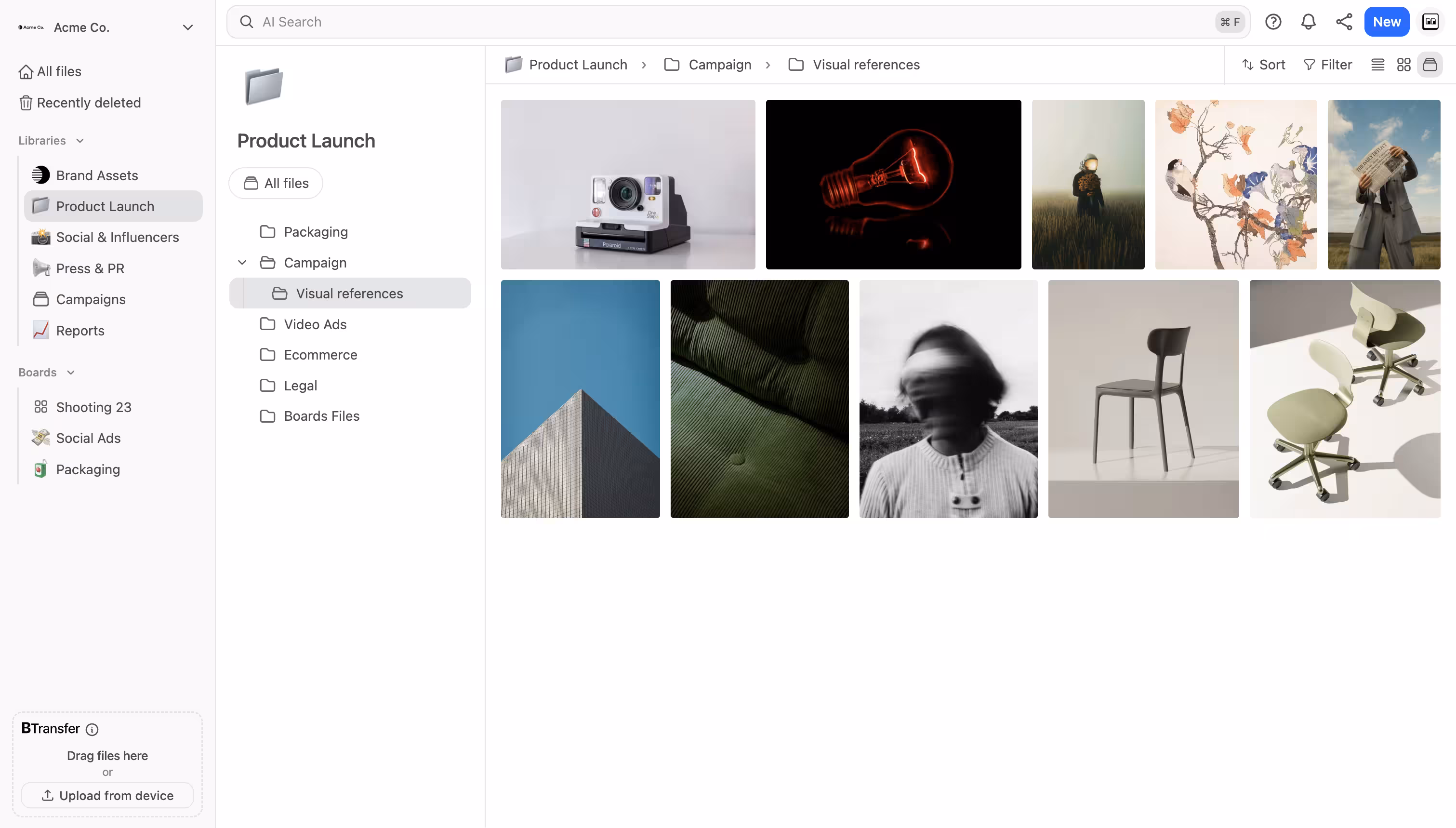 Brault app: Store every asset in one organized library